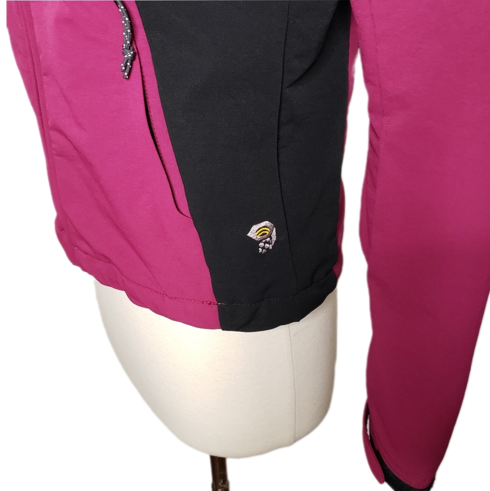 Mountain Hardwear XS Fuchsia Waterproof Shell Zip Up Performance Jacket - Picture 9 of 15